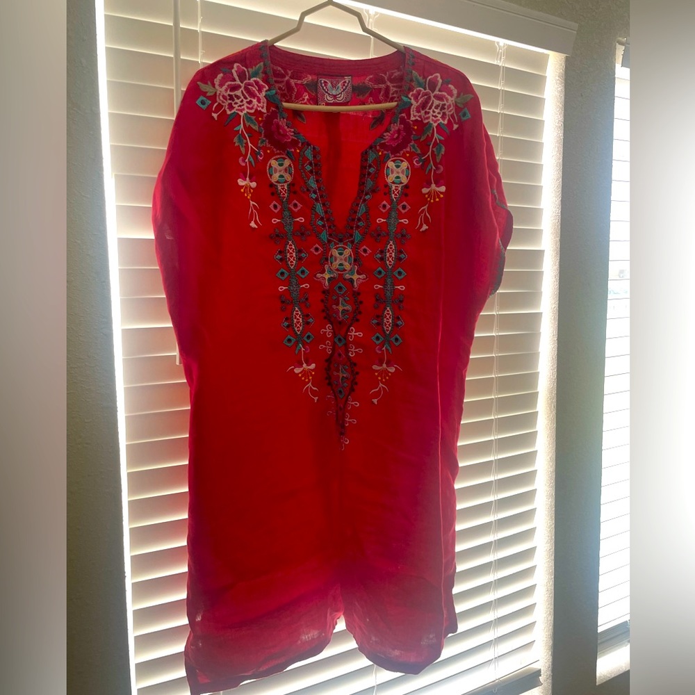 Johnny Was Embroidered Top